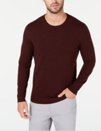 Alfani Men's Small Port Heather Crewneck Sweater