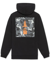 BASS OUTDOOR Men's Berkshire Camo B Logo Fleece Hoodie Black XL