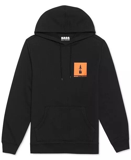 BASS OUTDOOR Men's Berkshire Camo B Logo Fleece Hoodie Black XL