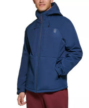 BASS OUTDOOR Men's Firebird Hooded Softshell Rain Jacket XL Blue