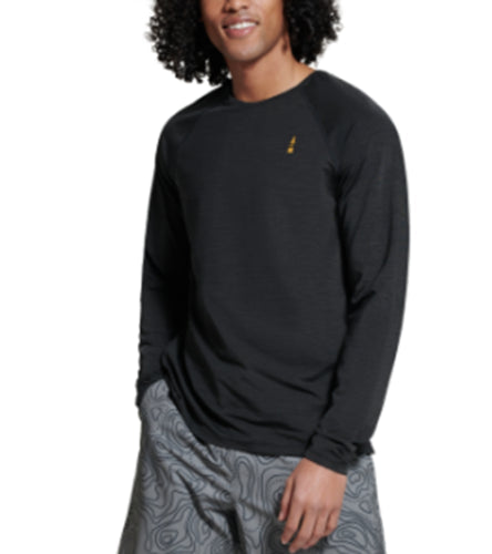 BASS OUTDOOR Men's Path Long-Sleeve T-Shirt Black Medium