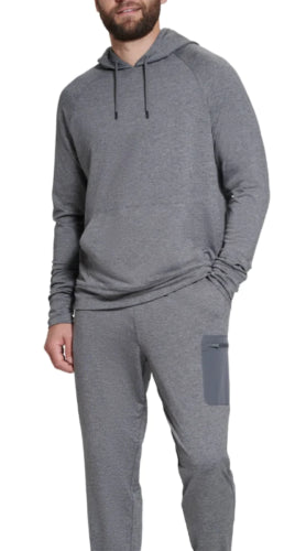 BASS OUTDOOR Men's Summit Hoodie Sweatshirt Small Gargoyle Gray