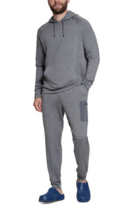 BASS OUTDOOR Men's Summit Hoodie Sweatshirt Small Gargoyle Gray