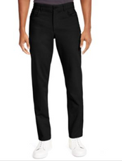 Calvin Klein Men's Ck Move 365 Slim Fit Performance Pants  Black 34 x 30