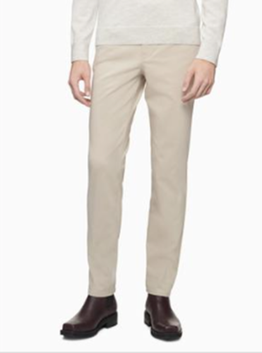 CALVIN KLEIN Men's CK Move 365 Slim-Fit Performance Pants Taupe 30 x 30