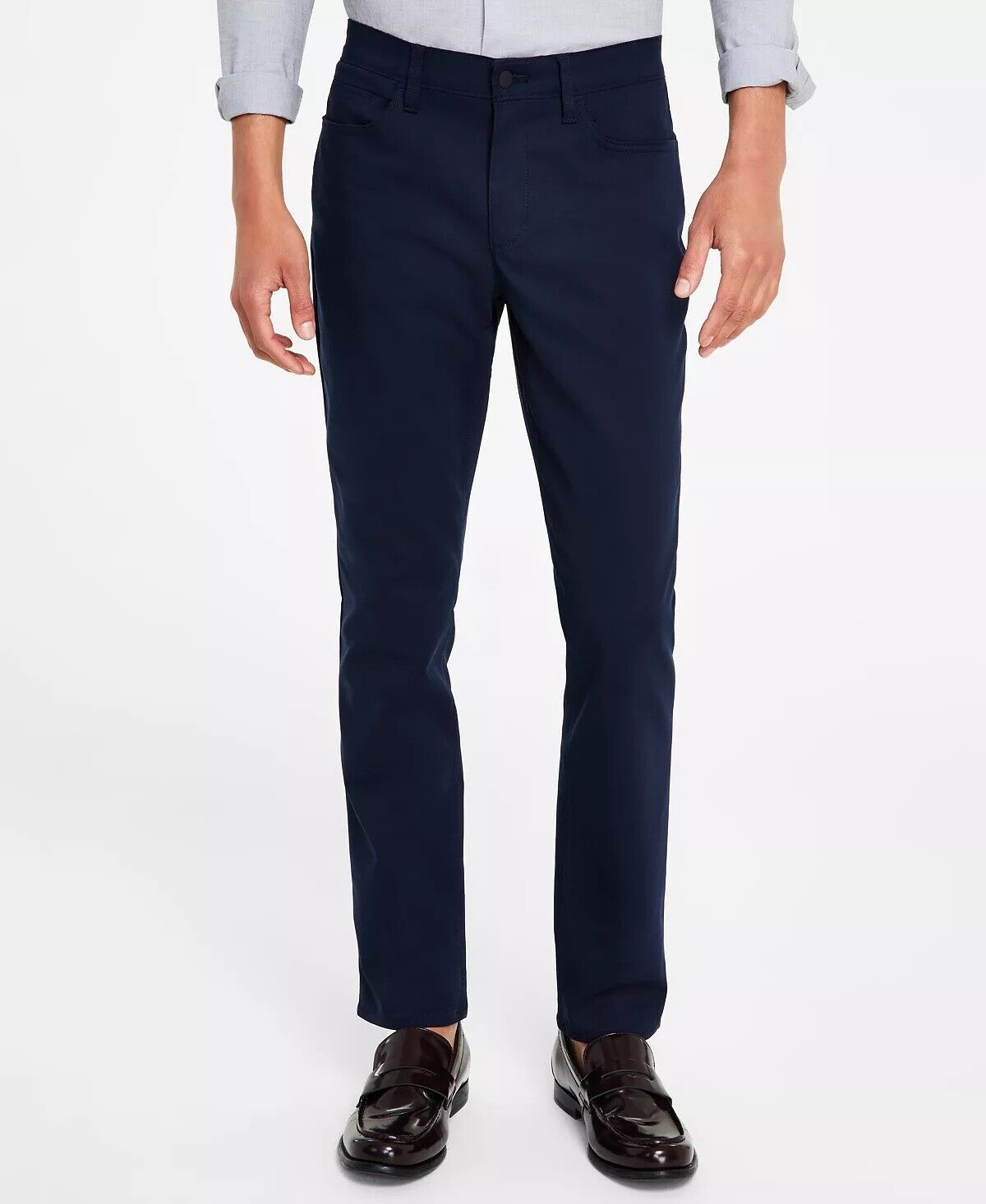 Calvin Klein Men's Ck Move 365 Slim Fit Pants Sky Captain Blue 32 x 32
