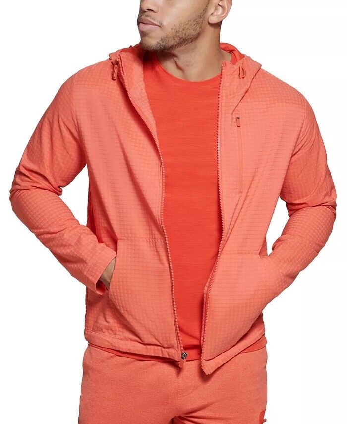 Bass Outdoor Men's Reid Hoodie Zip Jacket  Paprika Red Large
