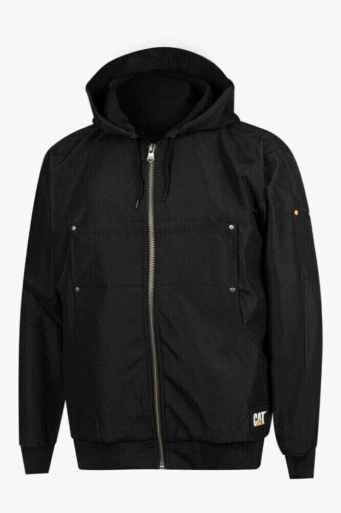 CATERPILLAR Men's Work Light Hooded Jacket 2XL XXL Black