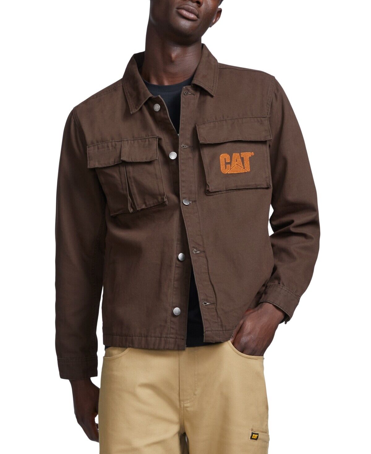 Caterpillar Men's Urban Passage Shirt Jacket Coffee Bean Small