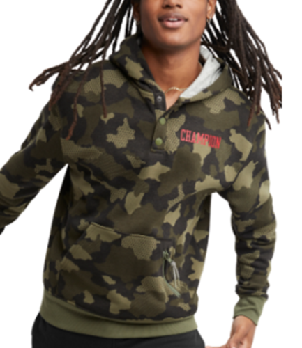 Calvin Klein Men's Urban Fleece Camo Hoodie Small
