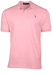 Polo Ralph Lauren Men's Classic Fit Mesh Pony Polo Shirt Carmel Pink 2XL