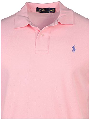 Polo Ralph Lauren Men's Classic Fit Mesh Pony Polo Shirt Carmel Pink 2XL