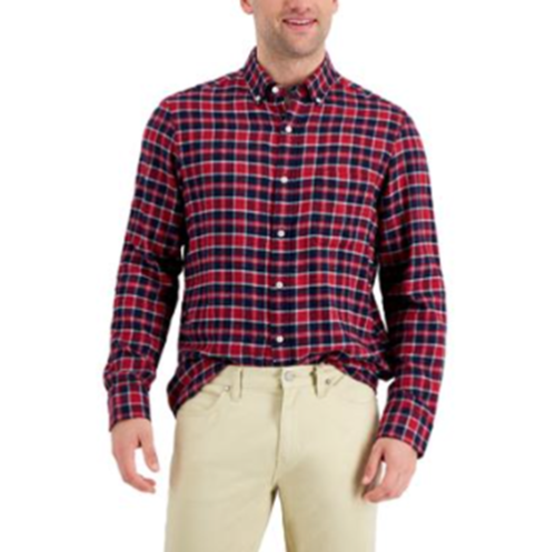 Club Room Men's Buffalo Plaid Button Down Shirt Red Blue Combo 2XL