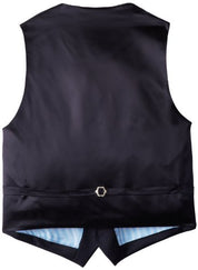 Tommy Hilfiger Mens Classic fit Button-Up Suit Vest Large Blue