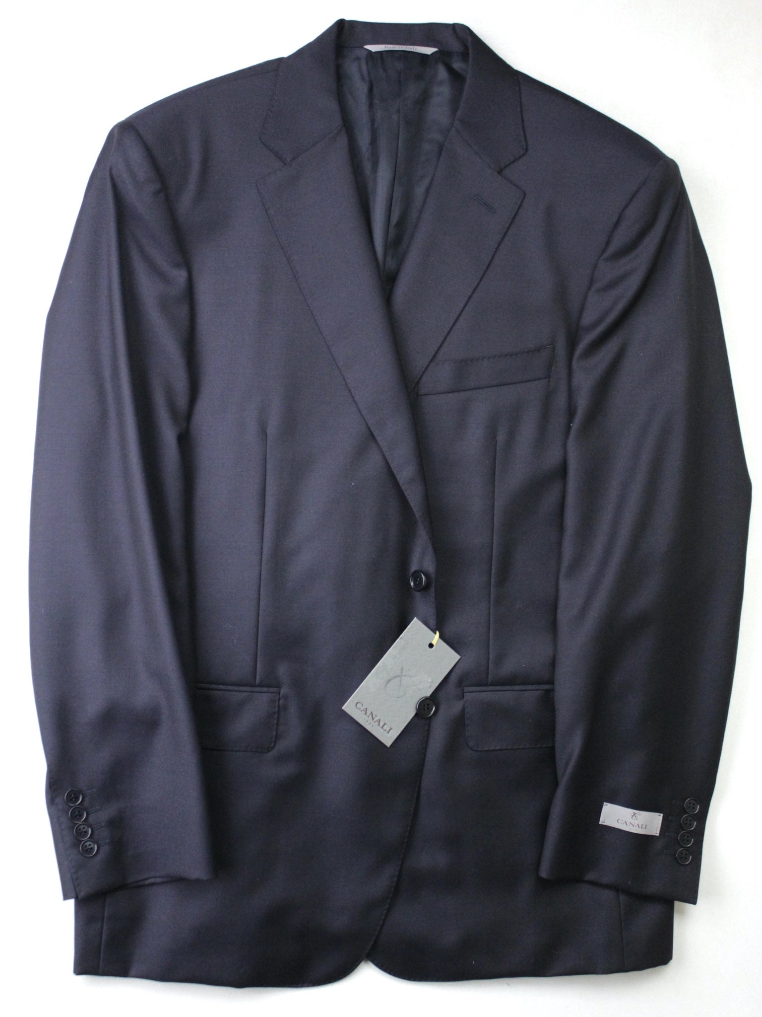 Canali Mens Siena Suit Jacket 54 IT / 44R US Navy Blue Classic Fit