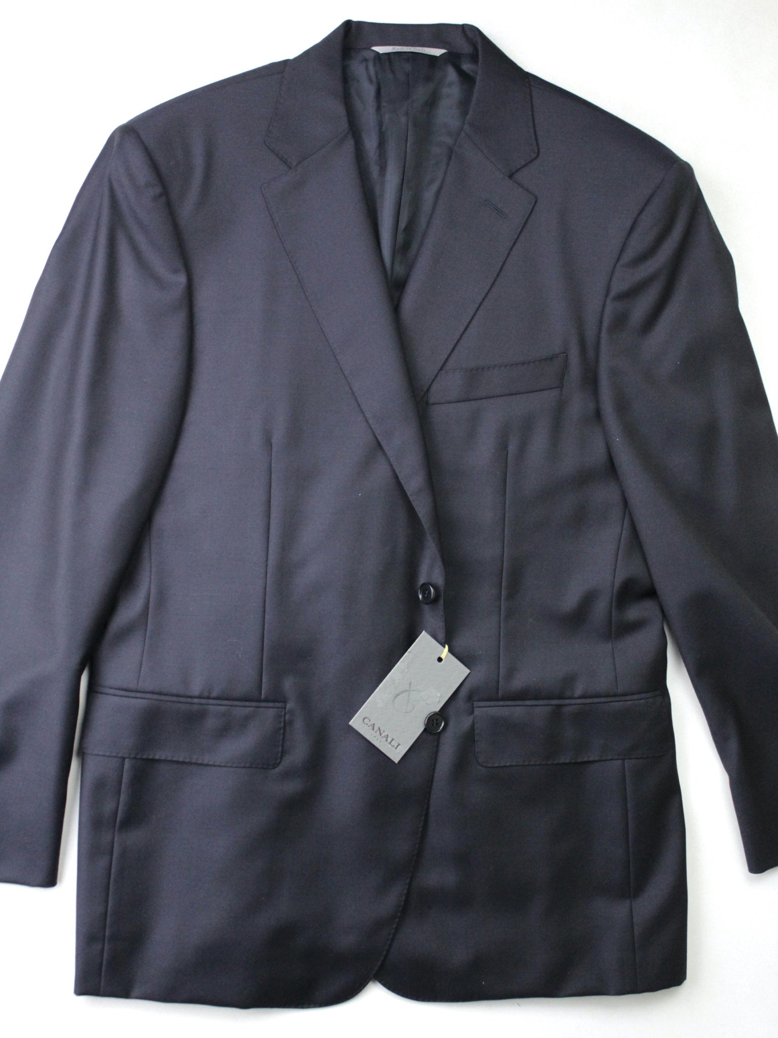 Canali Mens Siena Suit Jacket 54 IT / 44R US Navy Blue Classic Fit