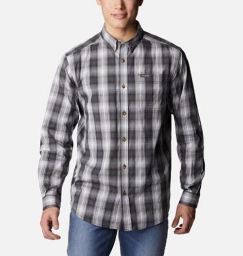 Columbia Columbia Mens Rapid Rivers II Button Down Shirt Black Soft Ombre XXL
