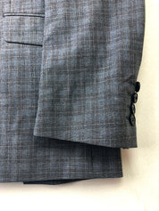 Hugo Boss Mens Modern fit Sport Coat Blazer 38 S Grey Blue Plaid
