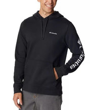 Columbia Men's Sleeve Logo Trek Hoodie Sweatshirt XL Black