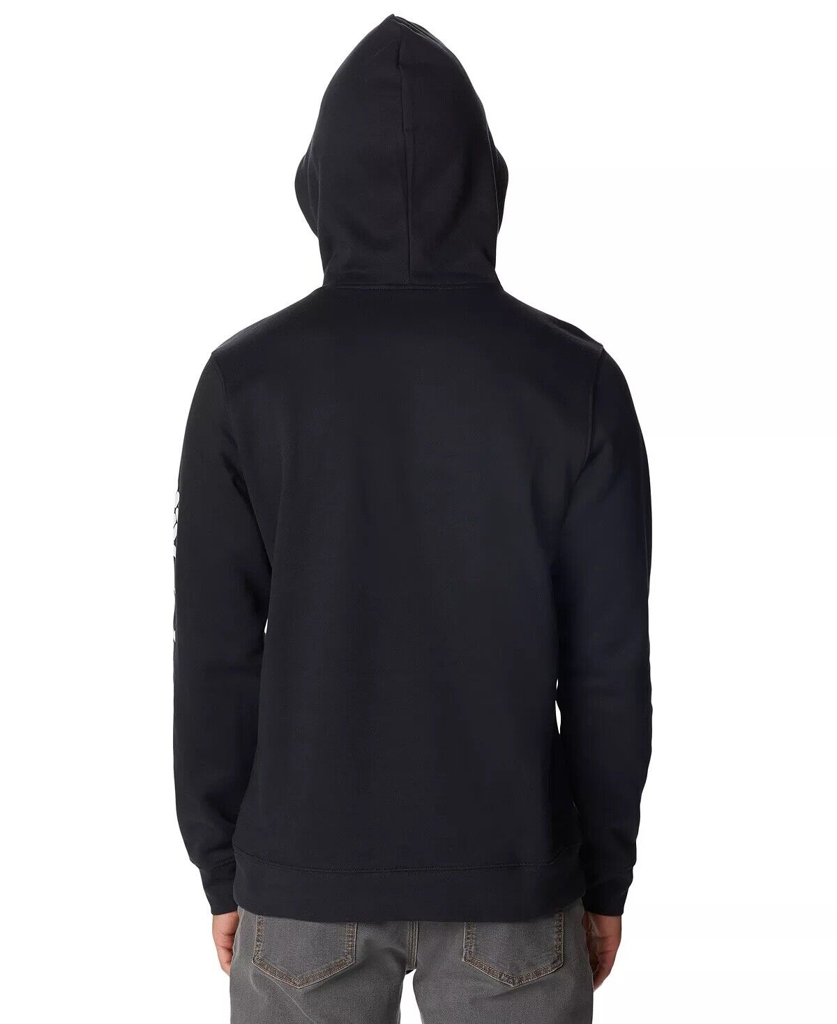 Columbia Men's Sleeve Logo Trek Hoodie Sweatshirt XL Black