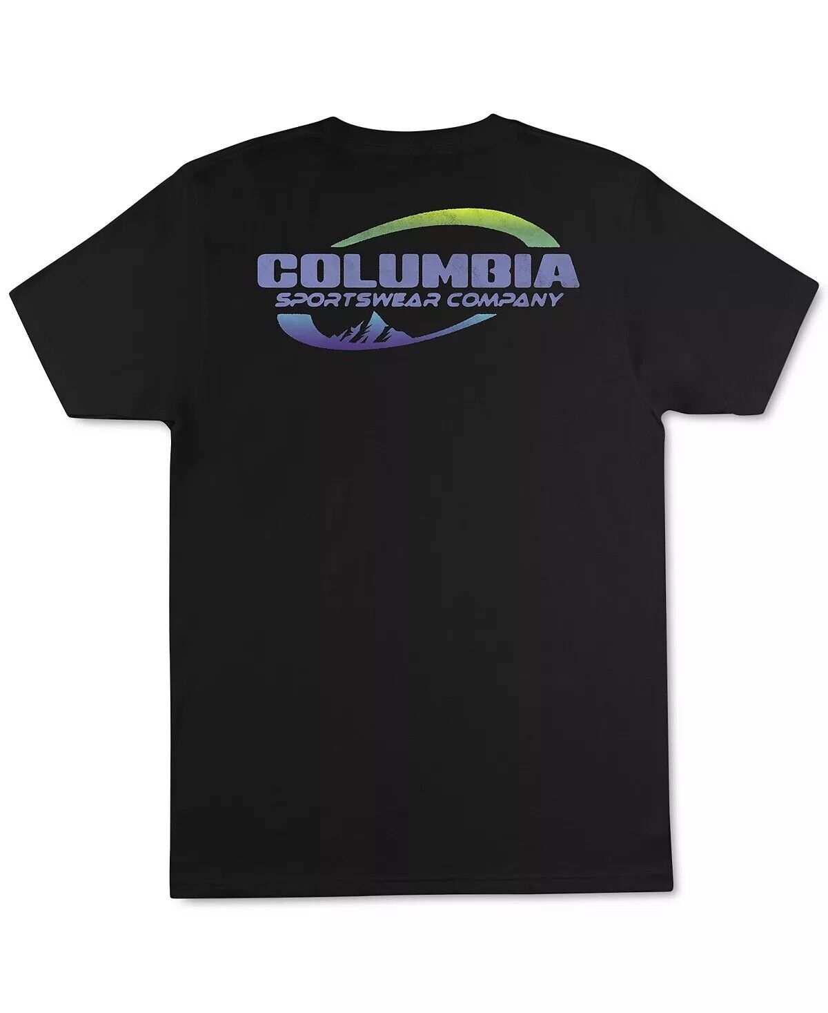 Columbia Mens Logo Graphic Short Sleeve Crewneck T Shirt Black XL
