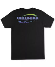 Columbia Mens Corp Logo Graphic Short Sleeve T-Shirt Black Medium
