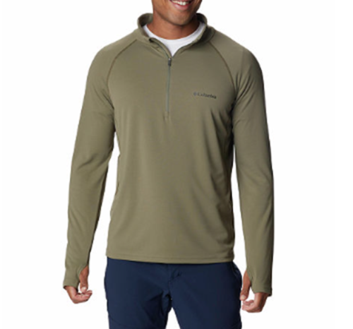 Columbia Mens Narrows Moisture-Wicking UPF Pullover Navy/Dark Mountain Small