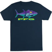 Columbia Mens PFG WeeBee Graphic T-Shirt Columbia Navy Small