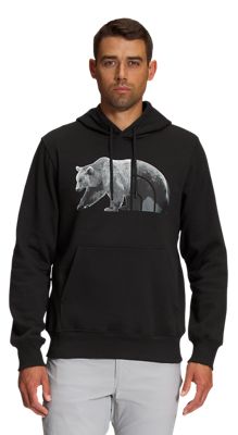 The North Face Men's Bear Pullover Hoodie Sweatshirt Large Black