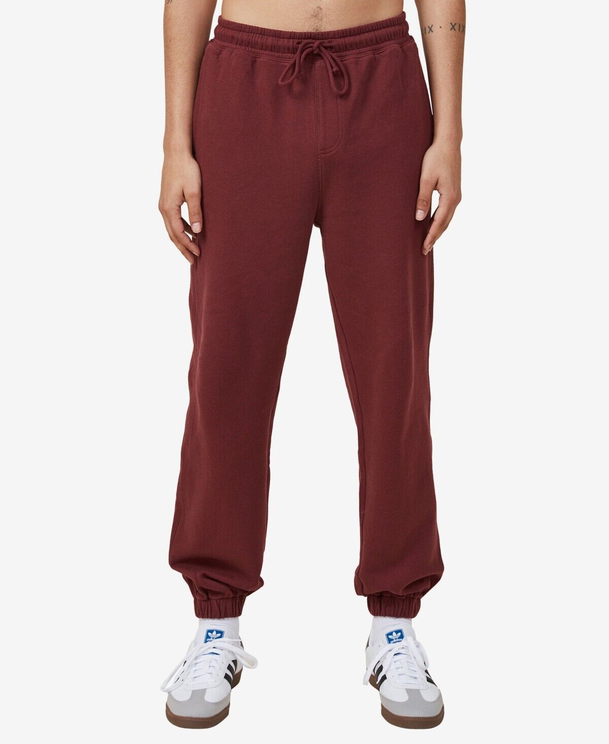 COTTON ON Men's Loose Fit Track Pant Dark Carmine Large
