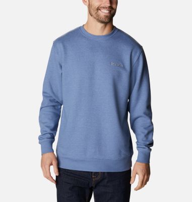 Columbia Men's Hart Mountain Ii Crewneck  Sweatshirt Lt/Pasblue Large