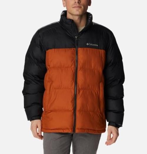 COLUMBIA Men's Pike Lake Water Resistant Puffer Jacket XL Copper / Black