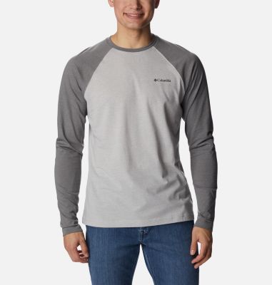 Columbia PFG Thistletown Hills Raglan Long Sleeve Gray XXL 2XL