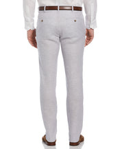 Cubavera Mens Classic-Fit Delave Linen Sleet Grey Pants 34 x 32