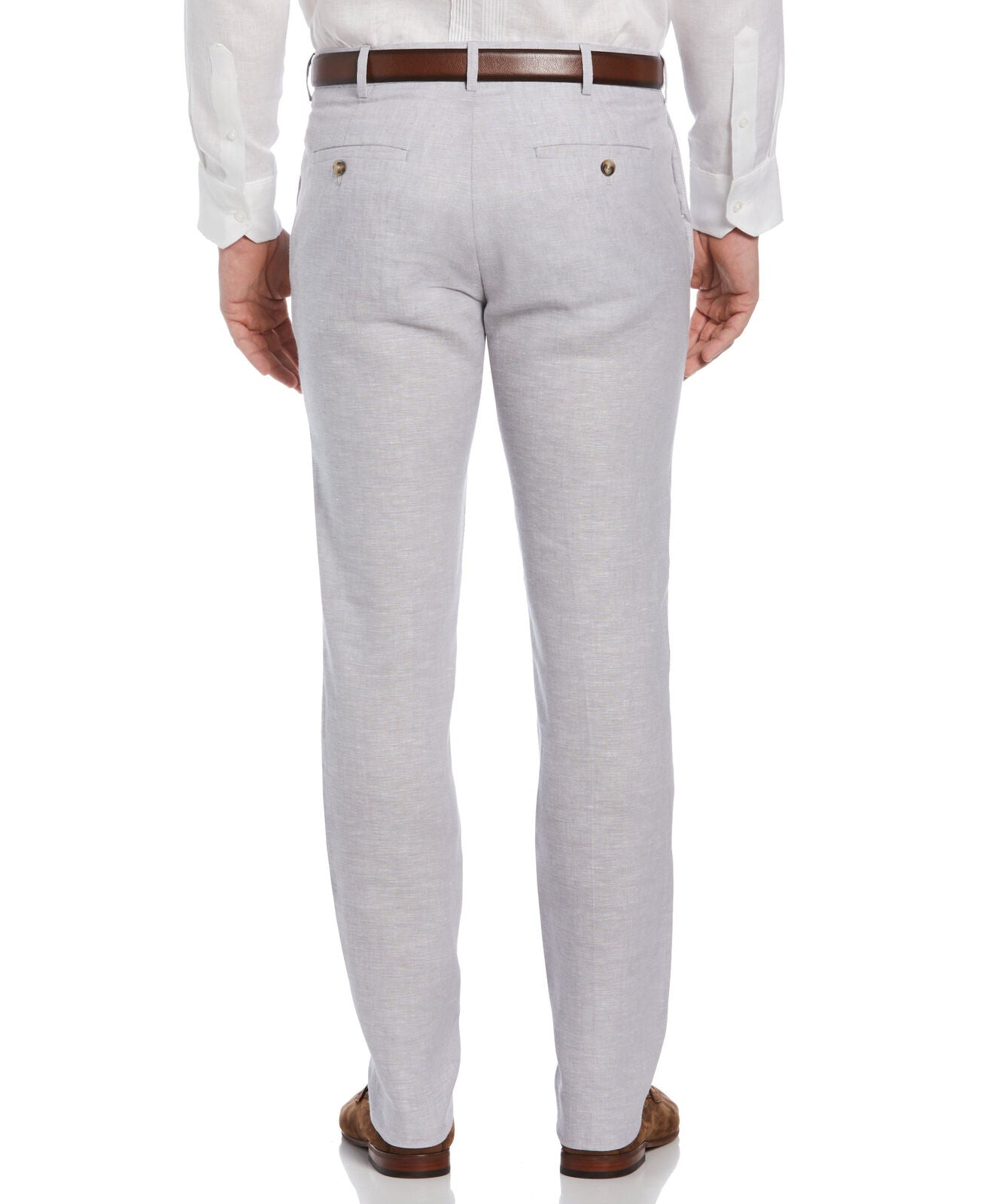 Cubavera Collection Men's Delave Flat Front Dress Pants Sleet Grey 32 X 32