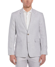 Cubavera Men's Classic-Fit Solid Délavé Linen Sport Coat Sleet Grey Large