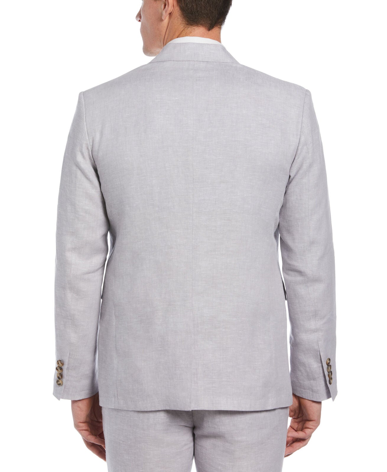 Cubavera Men's Classic-Fit Solid Délavé Linen Sport Coat Sleet Grey Large