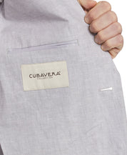 Cubavera Men's Classic-Fit Solid Délavé Linen Sport Coat Sleet Grey Large