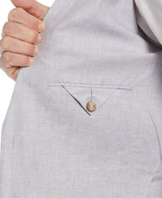 Cubavera Men's Classic-Fit Solid Délavé Linen Sport Coat Sleet Grey Large