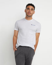 Champion Men's Vintage Classic Short Sleeve Crewneck T Shirt White Small