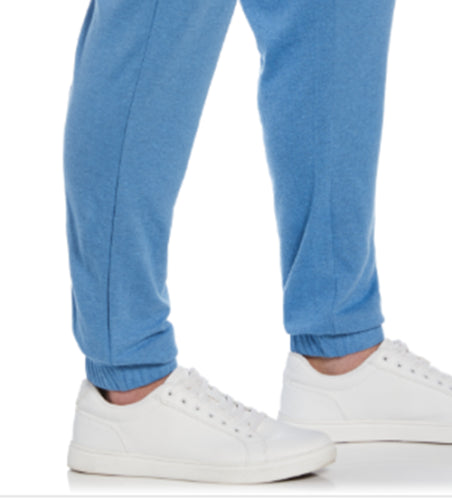 Cubavera Mens Double-Knit Jogger Pants Federal Blue Large