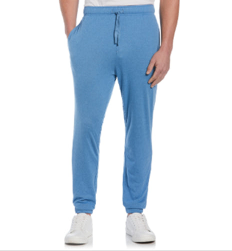 Cubavera Mens Double-Knit Jogger Pants Federal Blue Large