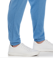Cubavera Mens Double-Knit Jogger Pants Federal Blue Medium