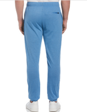 Cubavera Mens Double-Knit Jogger Pants Federal Blue Medium