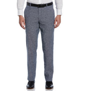 Cubavera Mens Plain-Weave Pants Dress Blue 36 x 32