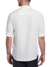 Cubavera Mens Tonal Shirt Brilliant White 2XL