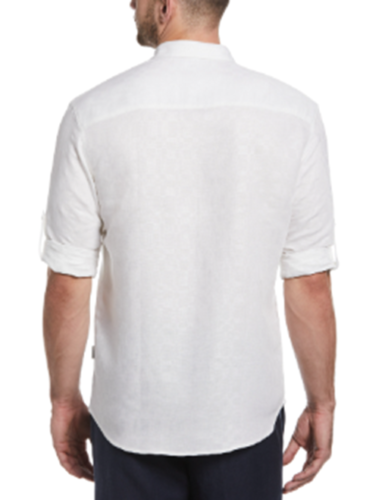 Cubavera Mens Tonal Shirt Brilliant White 2XL