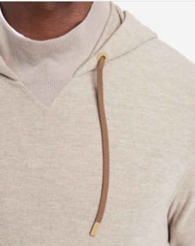 Kenneth Cole Mens Fleece Comfort Hoodie Sweatshirt Light Brown XXL