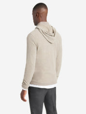 Kenneth Cole Mens Fleece Comfort Hoodie Sweatshirt Light Brown XXL