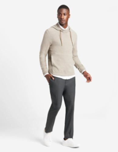 Kenneth Cole Mens Fleece Comfort Hoodie Sweatshirt Light Brown XXL